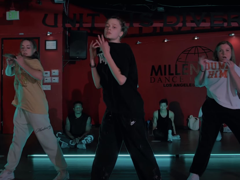 She's got talent, too: Brad Pitt and Angelina Jolie's daughter, Shiloh, shows off dance moves