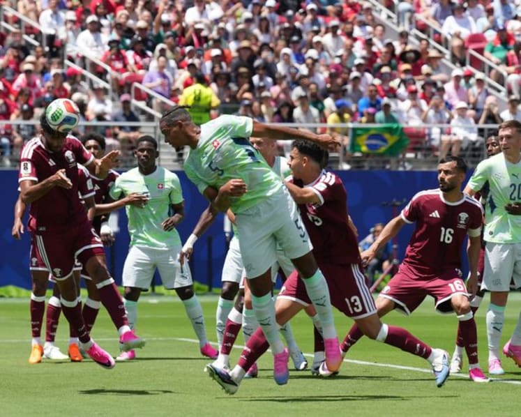 Qatar's top scorer Almoez on the bench, Swiss largely unchanged