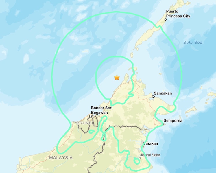 Strong quake hits off Malaysia's Sabah, biggest recorded in 11 years