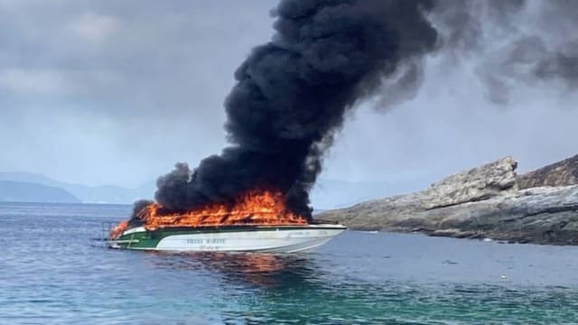 泰国普吉岛快艇爆炸起火 导致六人受伤