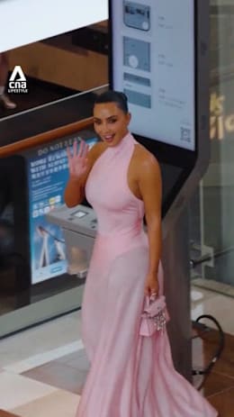 Kim Kardashian visits Lewis Hamilton's pop-up at Singapore's Marina Bay Sands