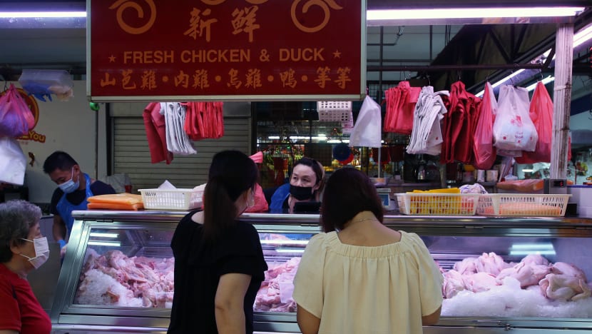 Supplies of fresh chickens at wet markets may not last the week, say sellers