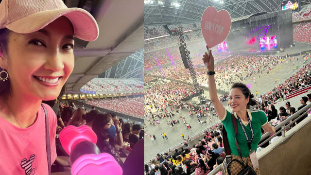 阿姐也是“BLINK”！黄碧仁、郑惠玉等本地艺人赴看BLACKPINK演唱会