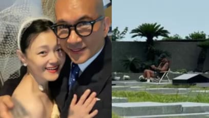 Husband Of Late Barbie Hsu Seen Sitting By Her Grave Under Hot Sun, Reportedly There Every Day