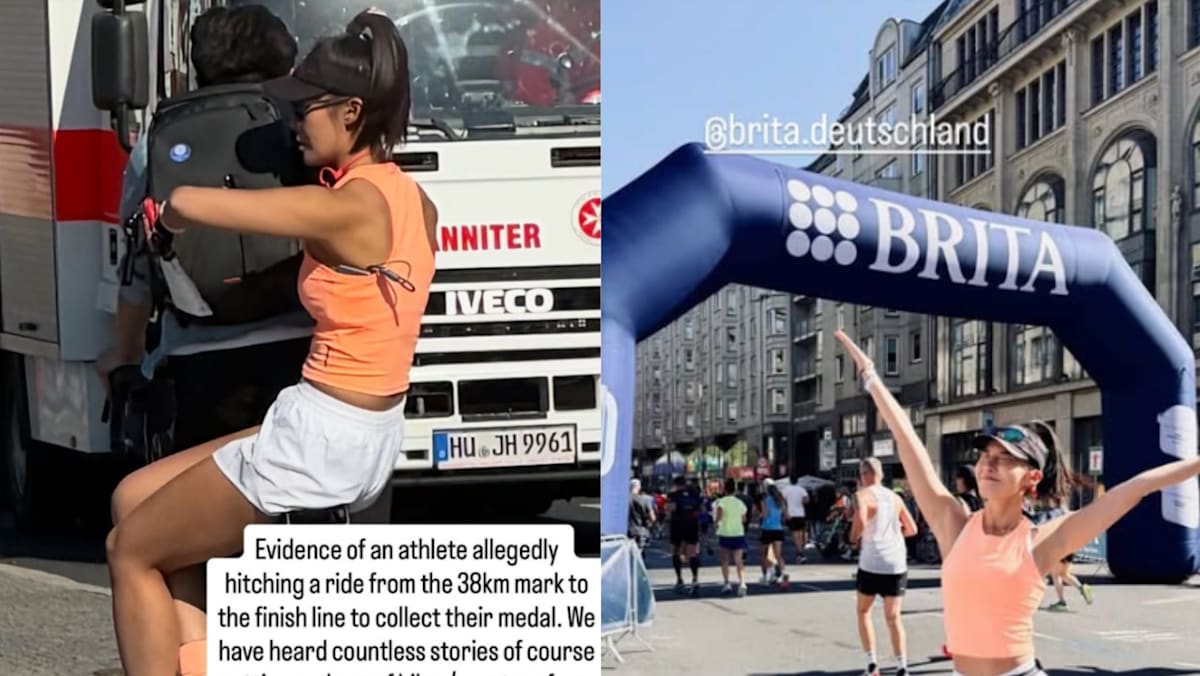 channelnewsasia.com - Izza Haziqah Abdul Rahman - Chinese fitness influencer apologises after being caught riding bicycle during Berlin Marathon