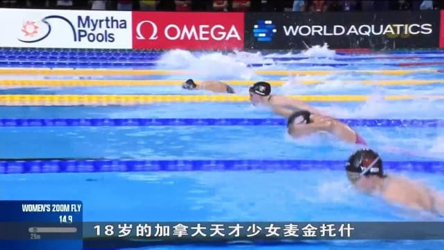 世锦赛游泳项目展开五场决赛 波波维奇男子100米自由泳摘金