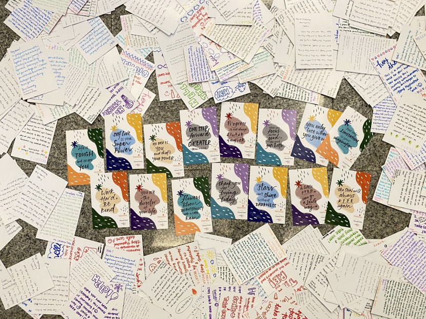 The journal kits for patients at the Institute of Mental Health created by Mr Jonathan Kuek and his friends.