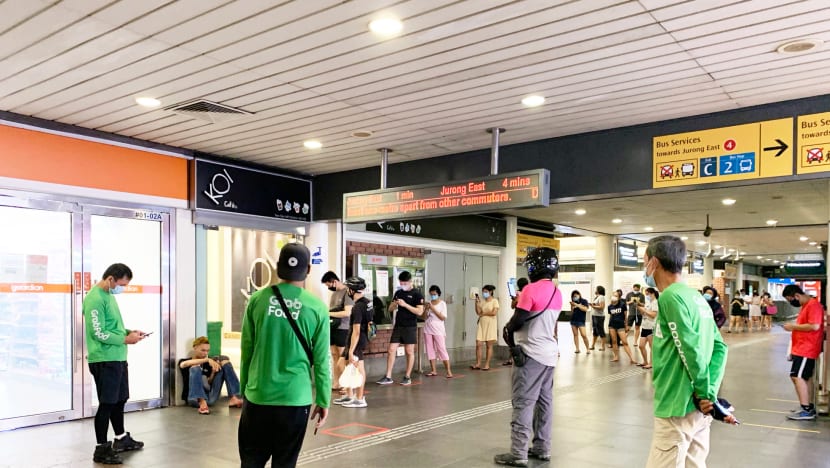 Queues form at bubble tea shops hours before they shut to comply with tighter controls to curb Covid-19
