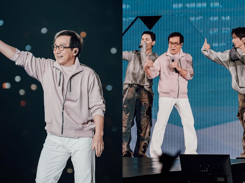 Jackie Chan makes surprise appearance at K-pop group Seventeen's Hong Kong concert
