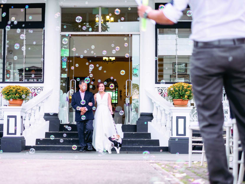 On wedding day, man’s best friend is also his best man