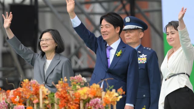 台湾新任总统就职典礼今早举行