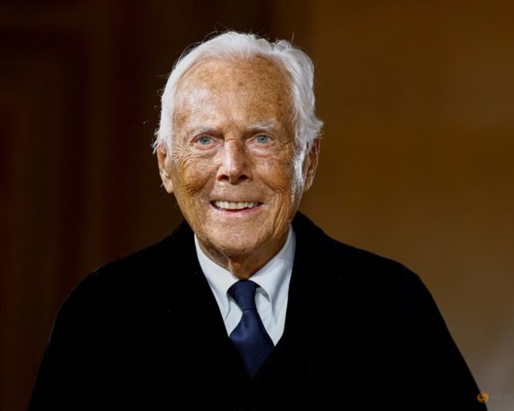 Italian fashion designer Giorgio Armani has died