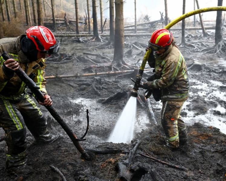 Evacuation orders lifted in Belgian wildfire zone