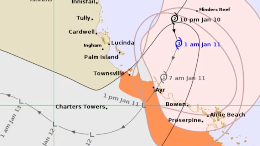 Taufan Koji diturun taraf kepada ribut selepas landa timur laut Australia, amaran banjir dikeluarkan