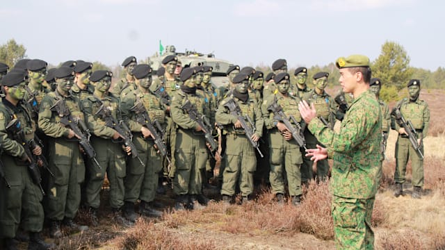 新加坡武装部队与德军完成实弹演习