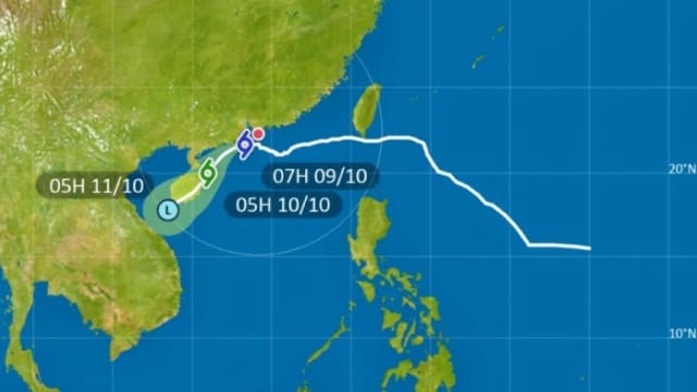 台风小犬减弱为强烈热带风暴