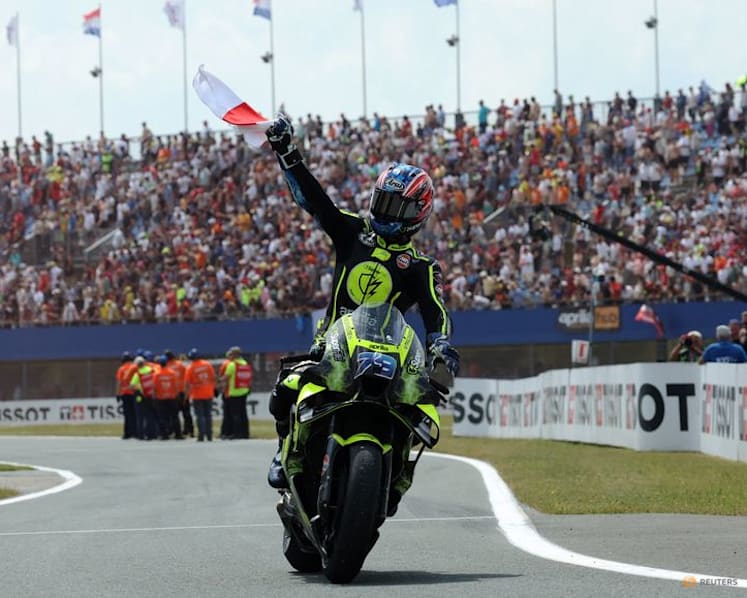 Ogura seals landmark Dutch GP win, Bezzecchi crashes out