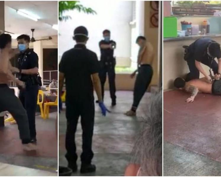 Man who was tasered by police after challenging them to a fight at coffee shop gets jail