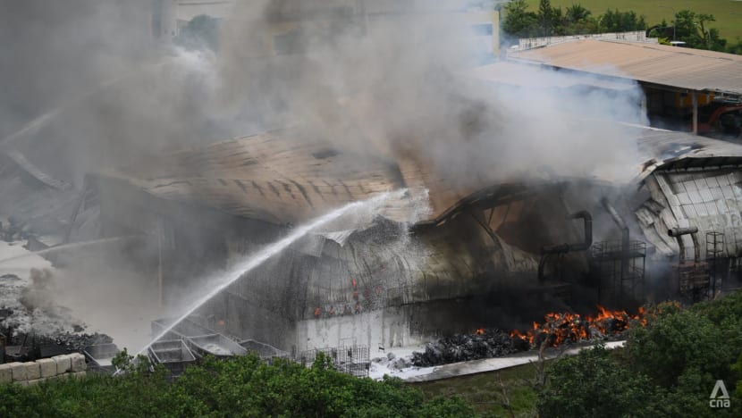 Authorities investigating after fourth fire in seven years at Kranji warehouse