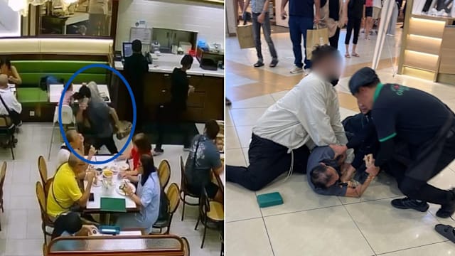 男子假装通电话抢包 新山商场茶室员工追捕制伏