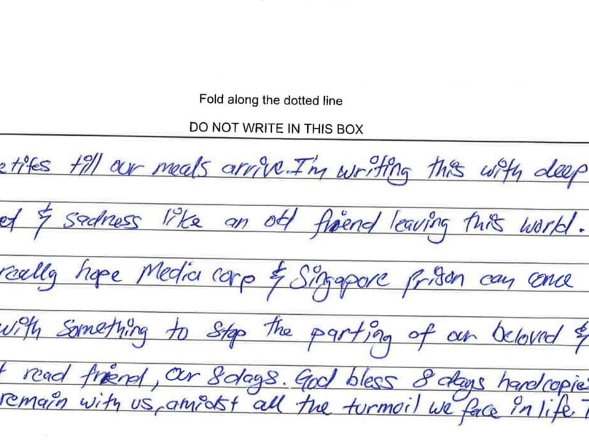 Changi Prison Inmates Wrote To Us Saying How Much They Miss 8 DAYS’ Print Magazine Changi Prison Inmates Wrote To Us Saying How Much They Miss 8 DAYS’ Print Magazine