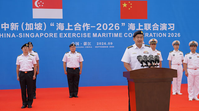 新中海军在广东省展开双边海事合作演习 