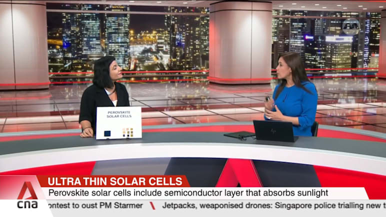 NTU Assoc Prof Annalisa Bruno on ultra-thin perovskite solar cells
