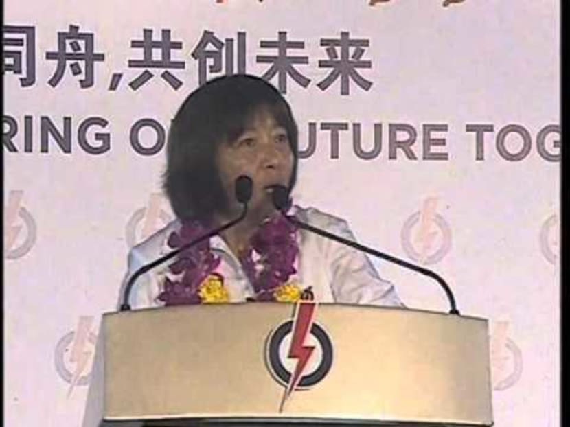 PAP's Lee Bee Wah at Nee Soon GRC rally, May 4