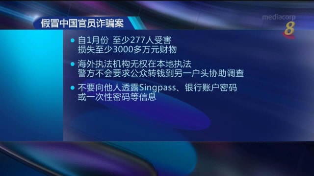 今年已有277人坠假冒中国官员骗局  损失逾3000多万元