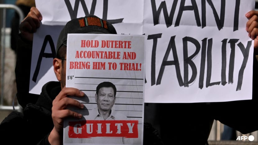 Philippines' Duterte attends first ICC hearing via video link Philippines' Duterte attends first ICC hearing via video link
