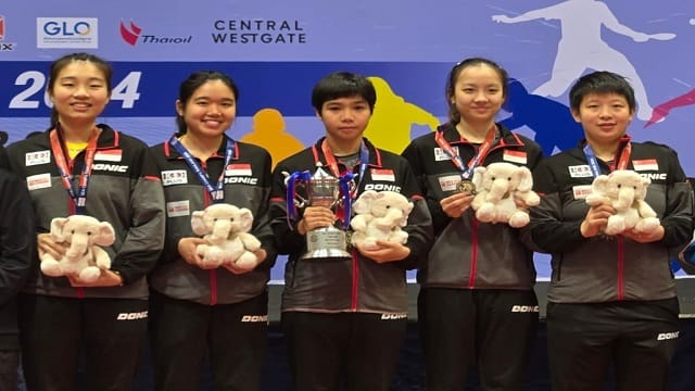 我国乒乓女团3比2胜泰国 十年后再夺东南亚锦标赛金牌
