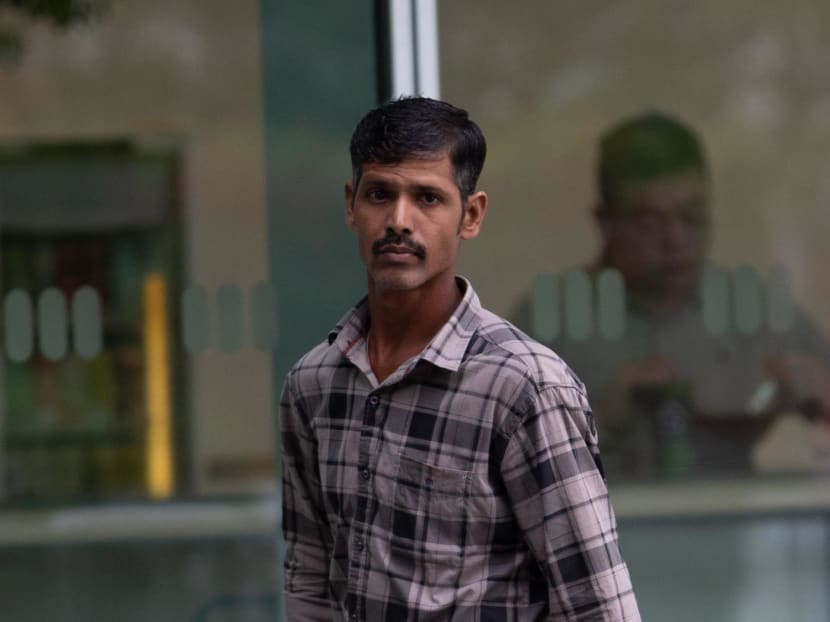 Ramu Chinnarasa arriving at the State Courts on Sept 19, 2024. Ramu Chinnarasa arriving at the State Courts on Sept 19, 2024.