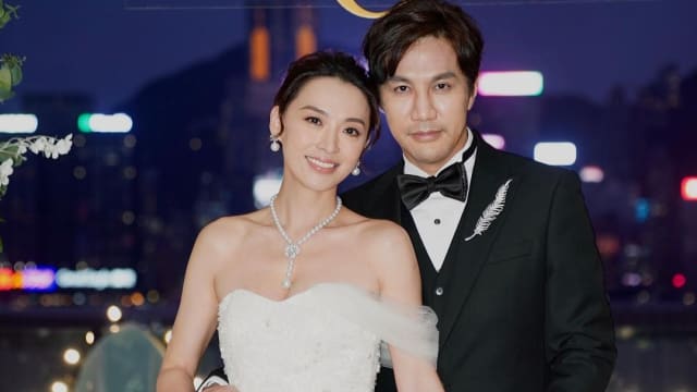 陈炜婚宴现场外晒恩爱　医生老公承诺照顾一生一世