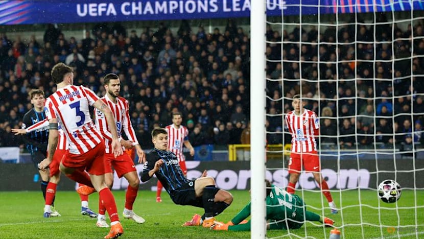 Club Brugge equalise late to force 3-3 home draw with Atletico Madrid