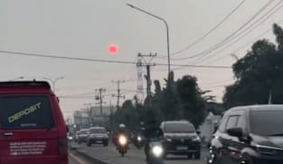 Matahari merah pekat hebohkan warga Medan, ini penjelasan BMKG