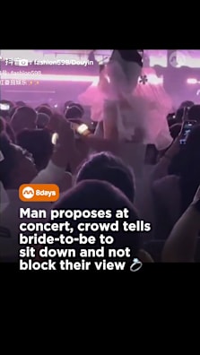Happy moment or attention-seeking? #8dayssg #8dayssgtrending #fypsg #proposal #concert 