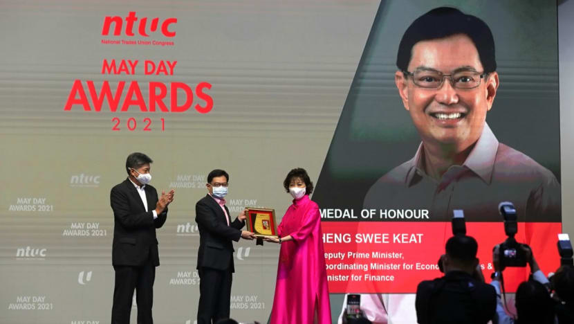 DPM Heng receives top May Day award from NTUC