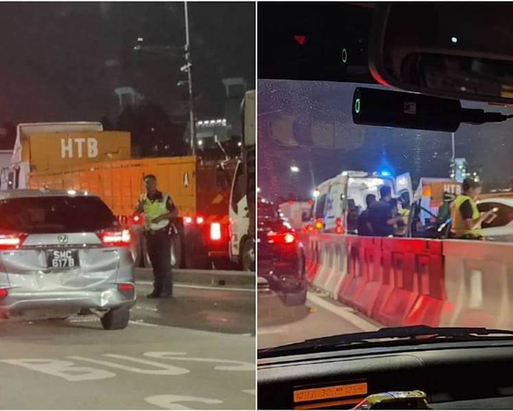 Traffic accident along Causeway towards Woodlands Checkpoint: ICA