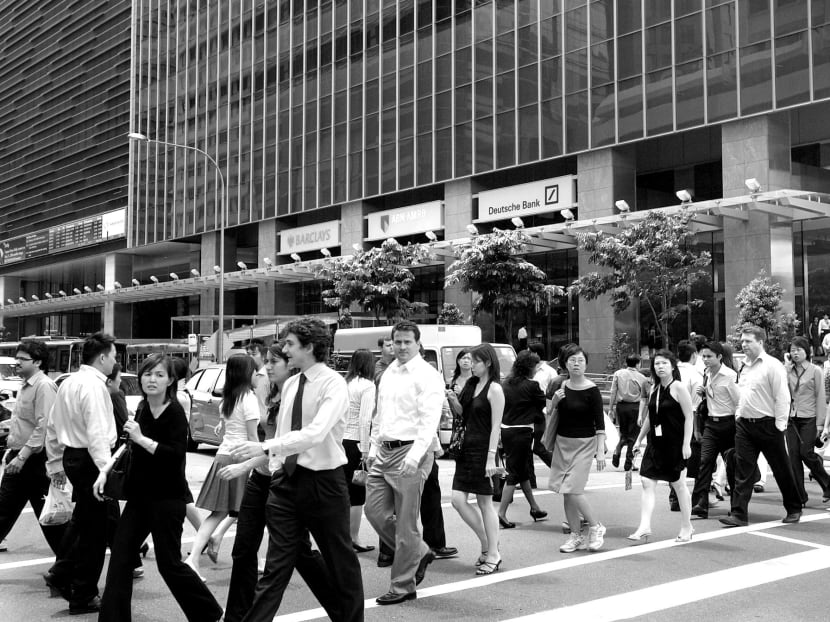 Singapore is a developed nation and competition is fierce. A large middle class is the result and upward social mobility is harder. Photo: Bloomberg
