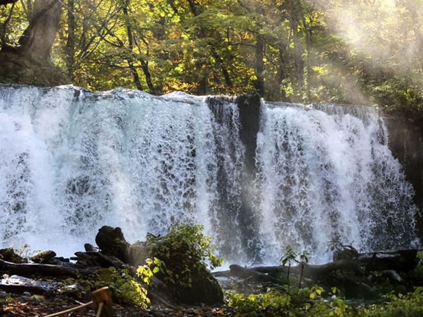 The magnificent Choshi Otaki Waterfall awaits near the end of the 14-kilometre hike.