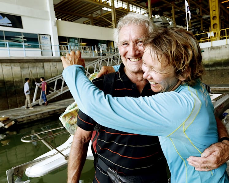 Kayaker’s ocean odyssey stops over in Singapore