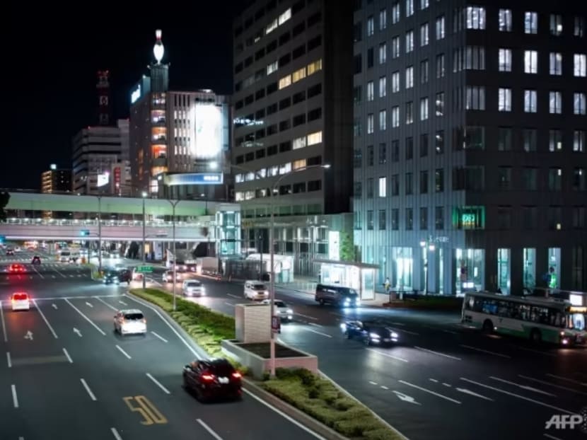 This picture taken on Jun 16, 2018 shows the city centre in Kobe.