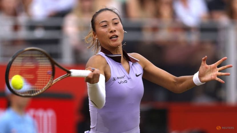 Zheng beats Raducanu at Queen's after change of shoes, Rybakina upset by Maria