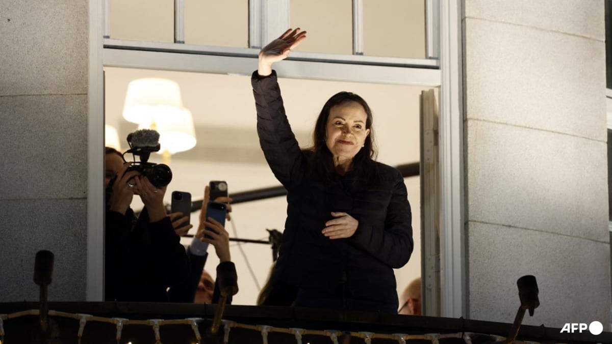 Venezuelan opposition leader emerges from hiding after winning Nobel peace prize Venezuelan opposition leader emerges from hiding after winning Nobel peace prize