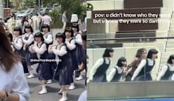 Viral Japanese dance group Avantgardey seen dancing at Orchard Road on Feb 2