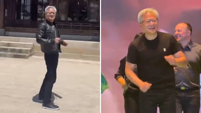 黄仁勋韩国台湾热舞 舞姿松弛自然超吸睛