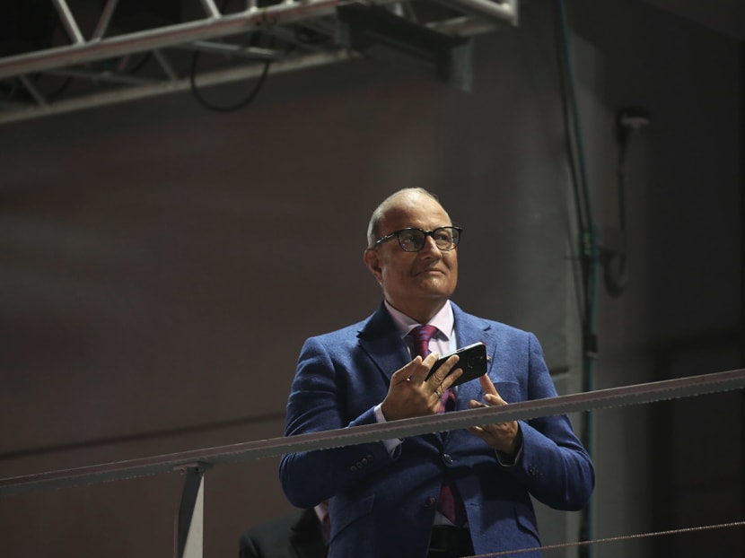 S Iswaran at the Singapore Grand Prix on Oct 2, 2022. S Iswaran at the Singapore Grand Prix on Oct 2, 2022.