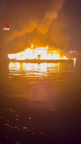Fire breaks out at fish farm off Lorong Halus Jetty