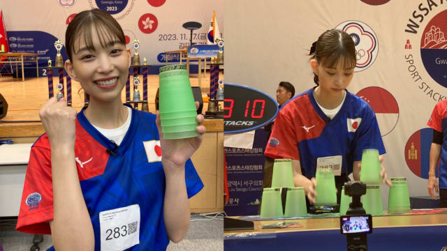 代表日本出战竞技叠杯亚洲赛　森川葵夺金银铜3奖牌！