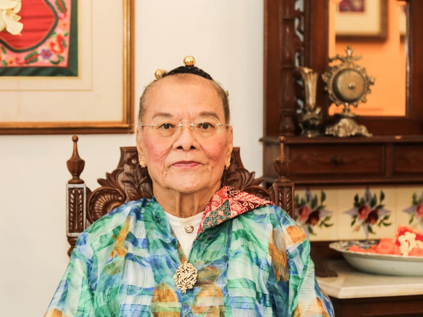 Veteran Peranakan female impersonator GT Lye, 79. Photo: GSA